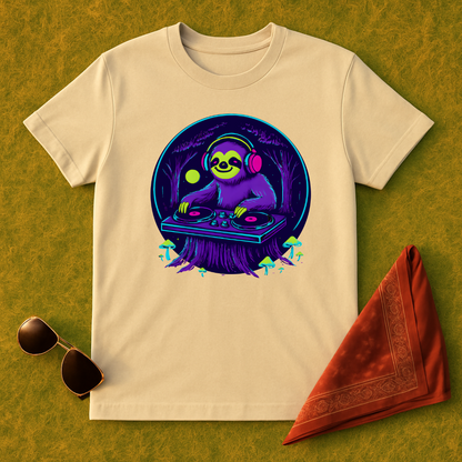 Silent Disco Sloth T-Shirt