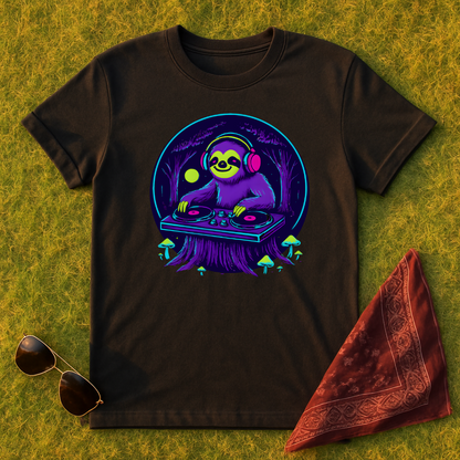 Silent Disco Sloth T-Shirt