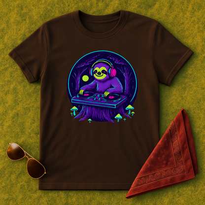 Silent Disco Sloth T-Shirt