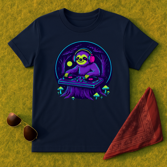 Silent Disco Sloth T-Shirt