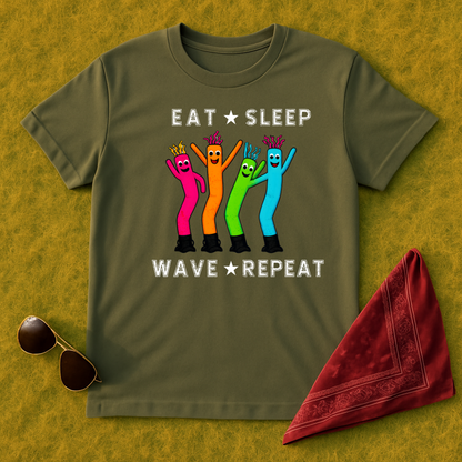 Eat Sleep Wave Repeat T-Shirt