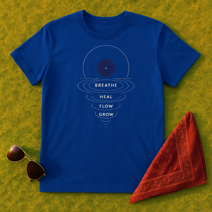 Breathe Heal Flow Grow  T-Shirt